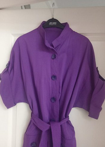 Mor, Salaş Kadın Tunik- Gömlek - Görsel 11