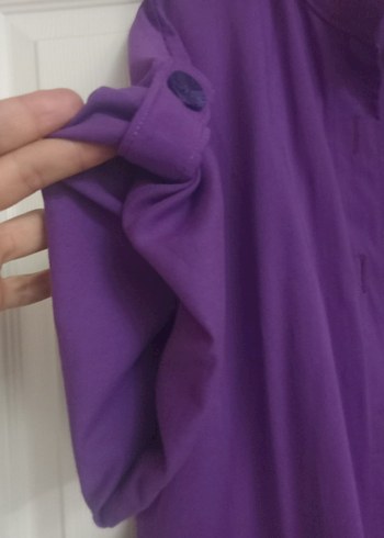 Mor, Salaş Kadın Tunik- Gömlek - Görsel 3