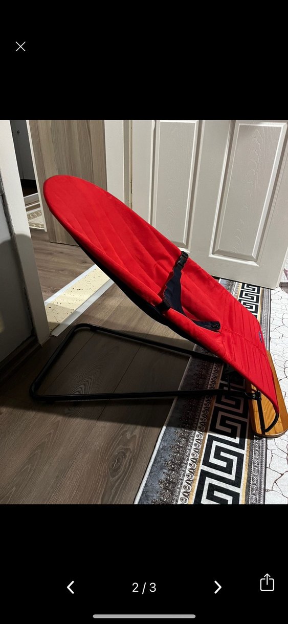 Koyu Kırmızı Bebek Taşıma Slingi - Görsel 2