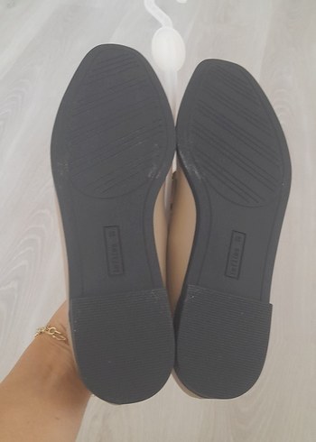 Bej Tokalı Kadın Günlük Topuklu Babet - Görsel 6