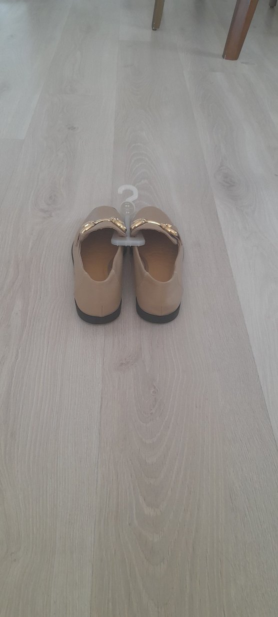 Bej Tokalı Kadın Günlük Topuklu Babet - Görsel 4