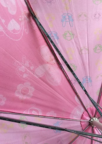 Renkli Pembe Kıs Çocuk Şemsiye - Görsel 4