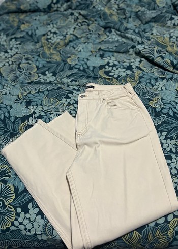 Trendyol & Milla Bej Kadın Pamuklu JEAN