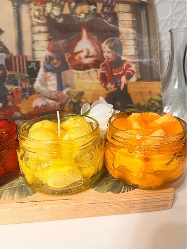 Beden Reçel mum 1 adet kavanoz mum 230 ml