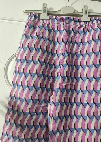 Bohem Salaş Piliseli Midi Kumaş Pantolon kız çocuk - Görsel 2