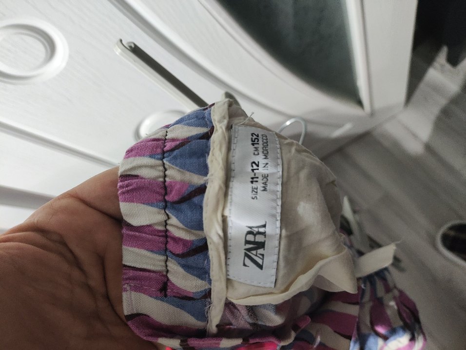 Bohem Salaş Piliseli Midi Kumaş Pantolon kız çocuk - Görsel 3