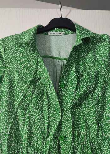 kız çocuk gömlek elbise - Görsel 2