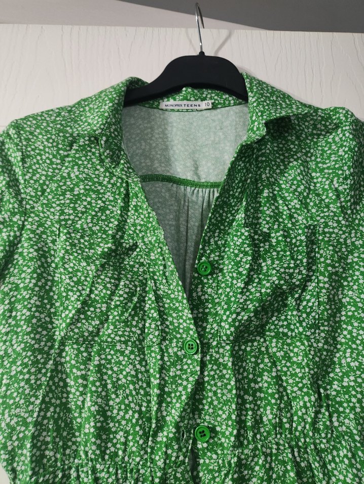 kız çocuk gömlek elbise - Görsel 2