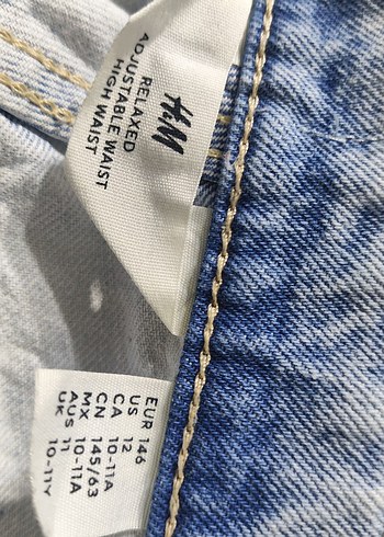 hm kız çocuk kot şort - Görsel 3