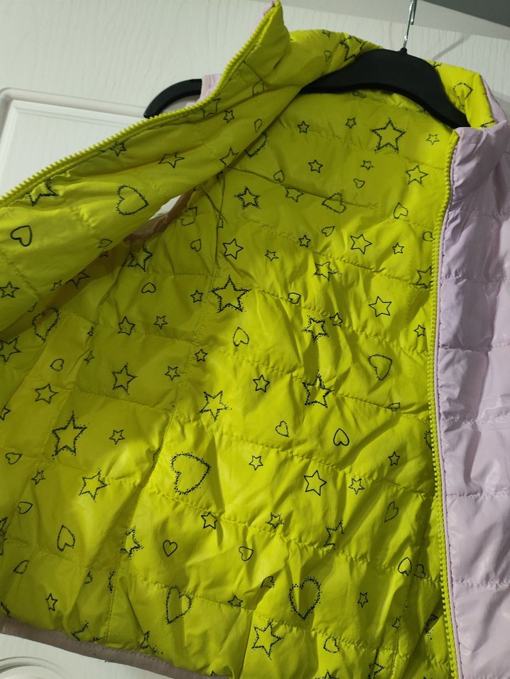 Kız Çocuk Pudra Rengi Fermuarlı Yelek - Görsel 2