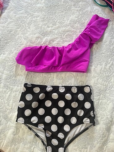 Çok tatlı Yüksek bel bikini takımı ????