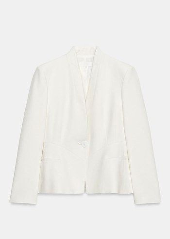 Zara Ekru Minimal Blazer Ceket