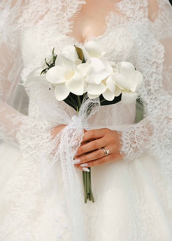 Modern Klasik Beyaz Prenses Gelinlik - Görsel 2