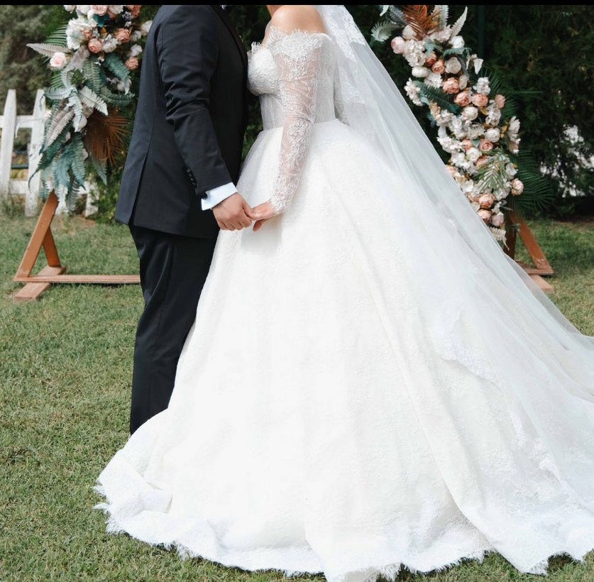 Modern Klasik Beyaz Prenses Gelinlik - Görsel 3