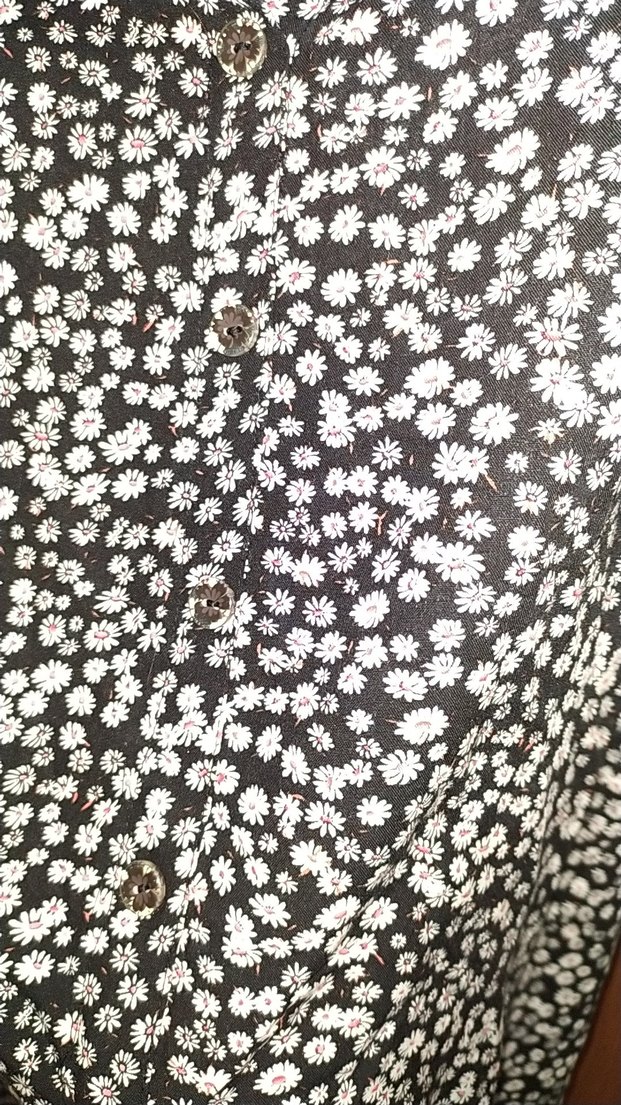 Düğmeli Siyah Bohem Midi Etek - Görsel 3