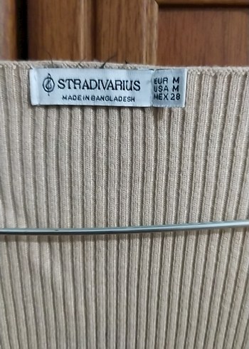 V Yaka Uzun Kollu Beyaz Triko Elbise - Görsel 2