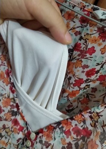 V Yaka Fırfırlı Bohem Mini Elbise - Görsel 3