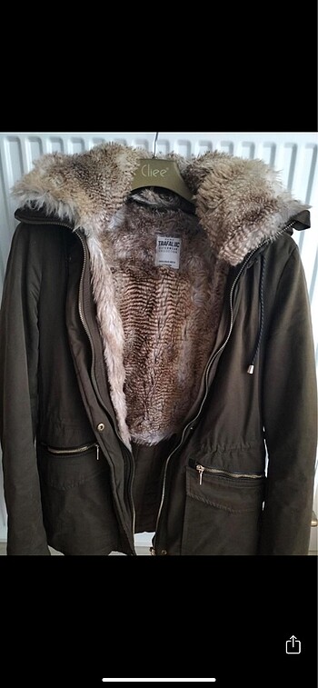 Zara içi kürklü mont