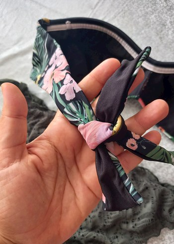 m Beden yeşil Renk Harika Renkli Bikini Takımı