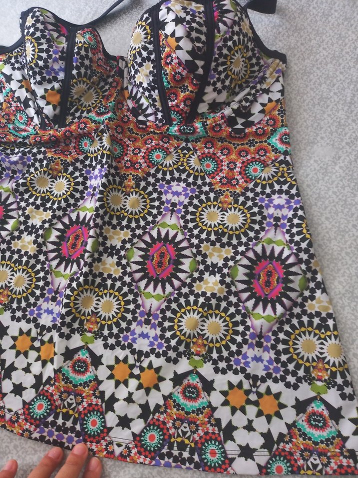 Harika Renkli Tankini Üstü - Görsel 3