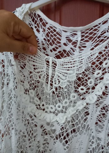 Ajur Güpür Dantel Pareo - Görsel 7