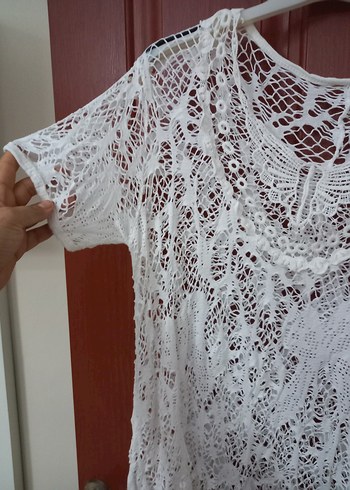 Ajur Güpür Dantel Pareo - Görsel 2