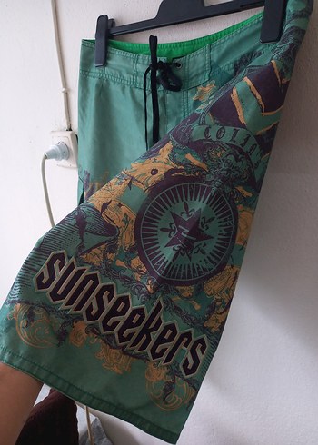 Harika Renkli Colins Plaj Şortu - Görsel 2