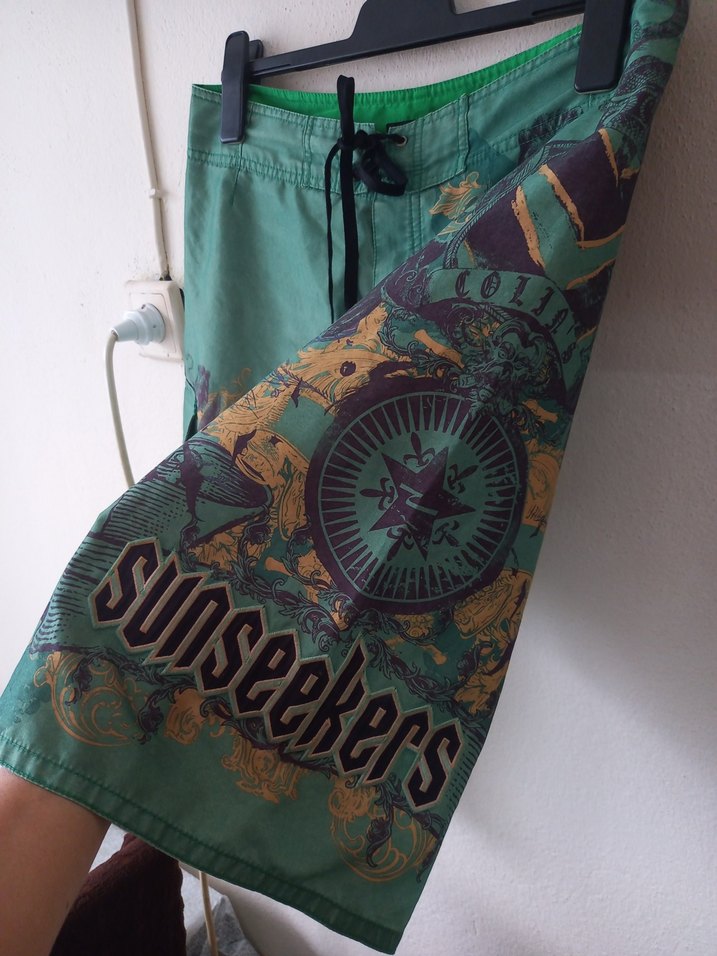 Harika Renkli Colins Plaj Şortu - Görsel 2