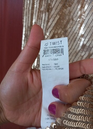 Twist Twist Payetli Atlet