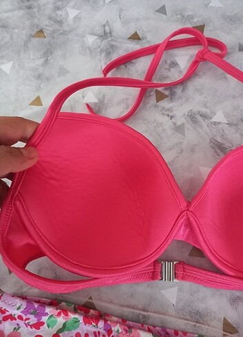38 Beden pembe Renk Penti Bikini Takımı Yeni