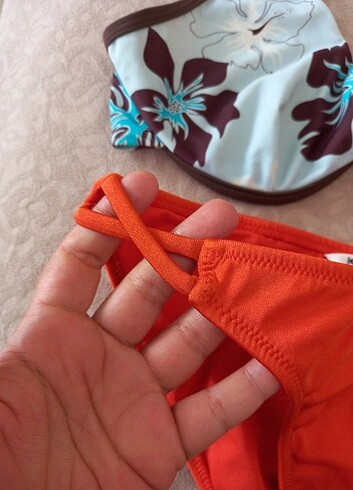 m Beden turuncu Renk Bikini Takımı Yen