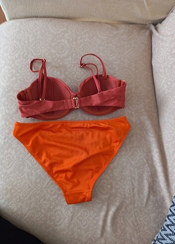 m Beden turuncu Renk Bikini Takımı Yeni