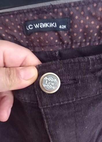 42 Beden Fitilli Yeni Kadife Pantalon