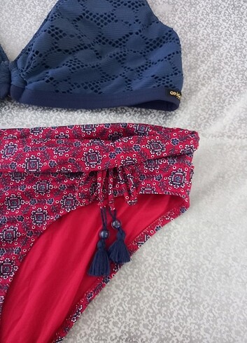 44 Beden lacivert Renk Harika Renkli Bikini Takımı