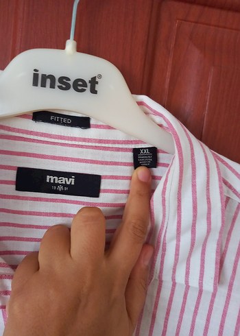 xxl Beden kırmızı Renk Mavi Jeans Gömlek
