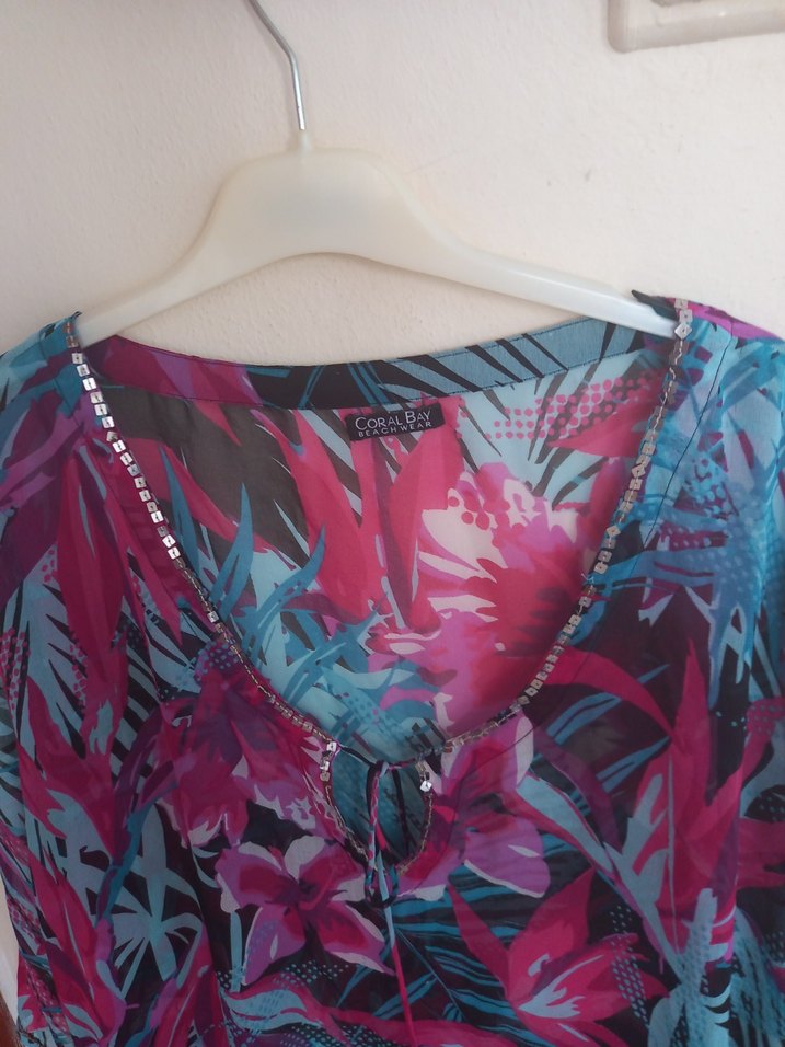 Harika Renkli Plaj Elbisesi - Görsel 5