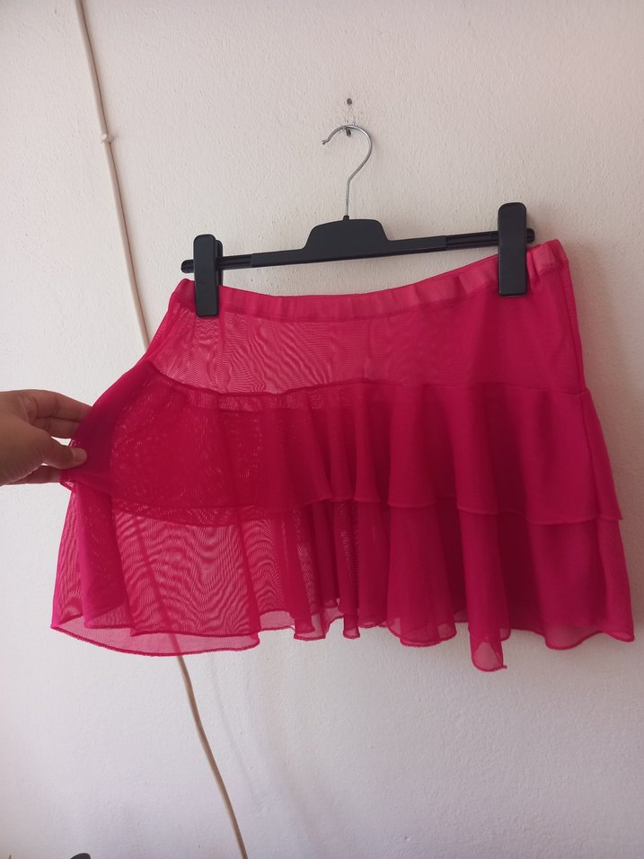 Pileli Tül Plaj Eteği - Görsel 2