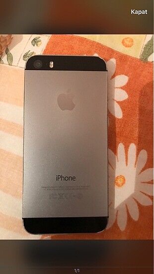 Beden gri Renk İphone 5S 16GB (AÇIKLAMAYI OKUYUNUZ)