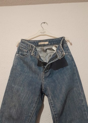 Gri Bol Kesim Midi Denim Kadın Pantolon