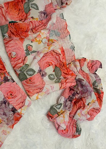 Çiçek Desenli Pembe alt üst takım - Görsel 3