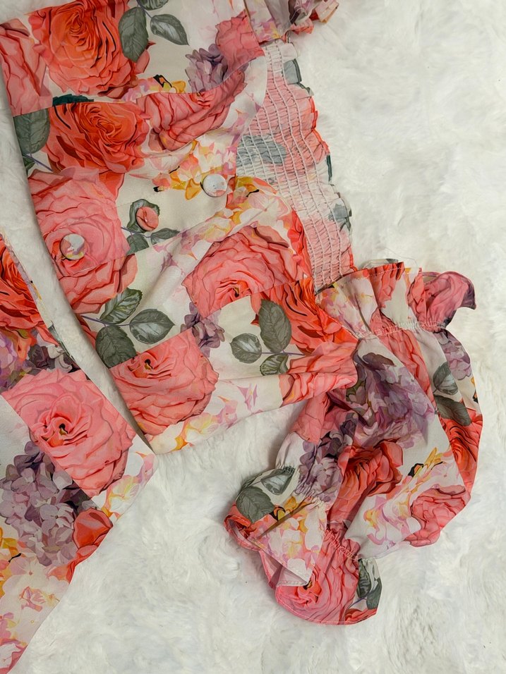 Çiçek Desenli Pembe alt üst takım - Görsel 3