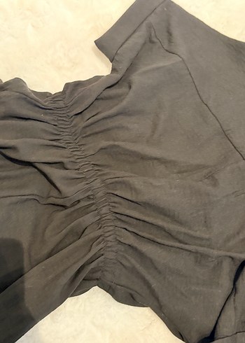 Düğmeli Siyah Keten Kadın Tulum - Görsel 6