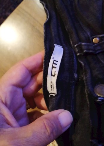 Diğer Siyah Kadın Dar Kesim Denim Pantolon