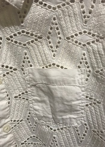 Lcw Dantel Detaylı Beyaz Kolsuz Gömlek - Görsel 2