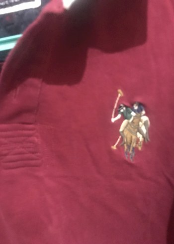 U.S. Polo AssnwBordo Uzun Kollu Polo Tişört - Görsel 2