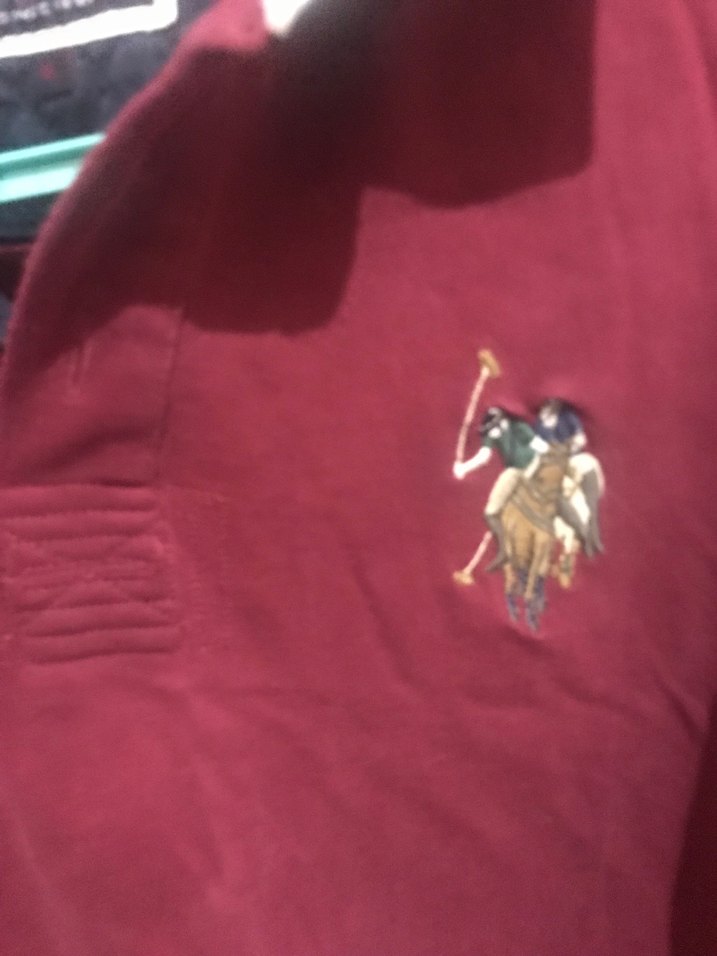 U.S. Polo AssnwBordo Uzun Kollu Polo Tişört - Görsel 2