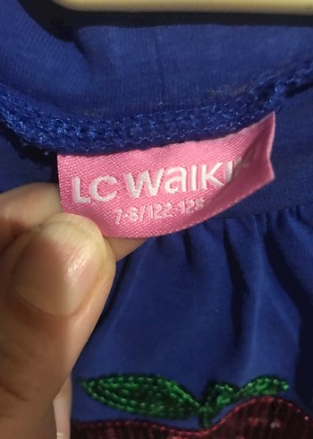 Lcw Kız Çocuk Mavi Uzun Kollu Baskılı Tişört - Görsel 4