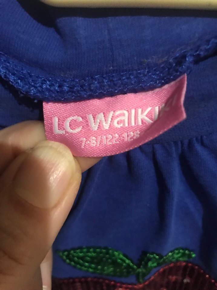 Lcw Kız Çocuk Mavi Uzun Kollu Baskılı Tişört - Görsel 4