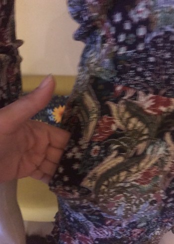 Koton Kadın Çok Renkli Mini Bohem Şort Tulum - Görsel 5