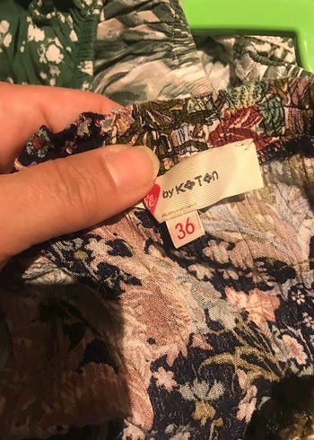 Koton Kadın Çok Renkli Mini Bohem Şort Tulum - Görsel 6